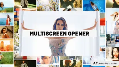 Multiscreen Logo Premiere Pro template preview
