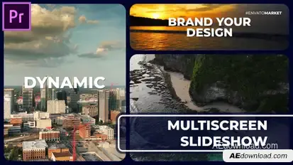 Multiscreen Opener MOGRT for Premier Pro Premiere Pro template preview