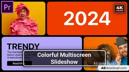Multiscreen Slideshow Beautiful MOGRT for Premier Pro Premiere Pro template preview