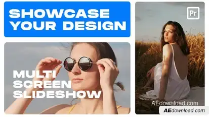 Multiscreen Slideshow for Premiere Pro Premiere Pro template preview