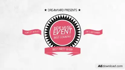 Music Event Promo Video Displays template preview