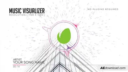Music Visualizer Video Displays template preview
