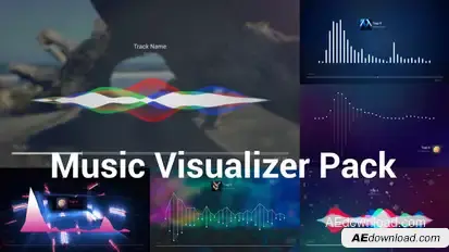 Music Visualizer Pack Video Displays template preview