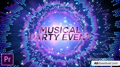 Musical Event Party Opener  - Premiere Pro Premiere Pro template preview