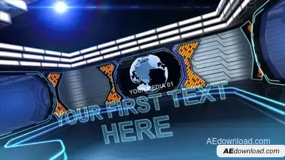 Neon Screens Video Displays template preview