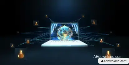 Network Earth  Video Displays template preview