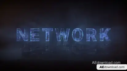 Network Type - Animated Typeface Video Displays template preview