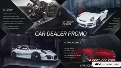 New Car Promo Video Displays template preview