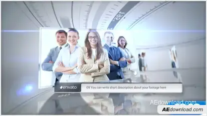 New Corporate Timeline Video Displays template preview