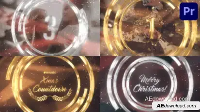 New Year And Christmas Countdown for Premiere Pro Premiere Pro template preview