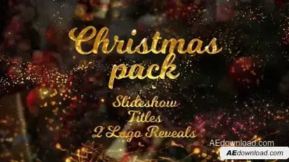 New Year and Christmas Pack Video Displays template preview