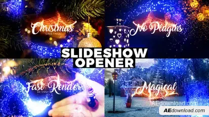 New Year Christmas Video Displays template preview