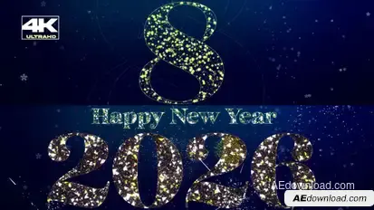 New Year Countdown 2026 Titles template preview