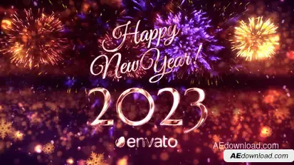 New Year Countdown 3 in 1 Pack Video Displays template preview