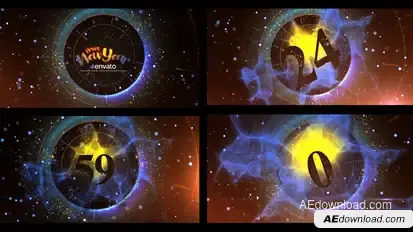 New Year Countdown Video Displays template preview