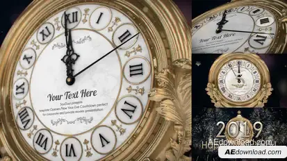 New Year Eve Countdown Video Displays template preview