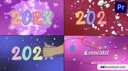 New Year Logo for Premiere Pro Premiere Pro template preview