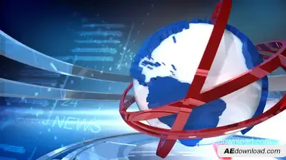 News Broadcast Video Displays template preview