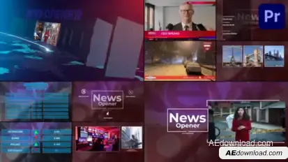 News Broadcast Pack for Premiere Pro Premiere Pro template preview