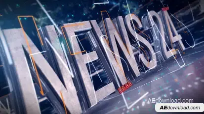 News Broadcast Package vol.1 Video Displays template preview