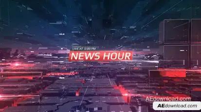 News Hour Video Displays template preview
