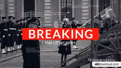 News Intro Premiere Pro template preview