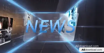News Open Video Displays template preview
