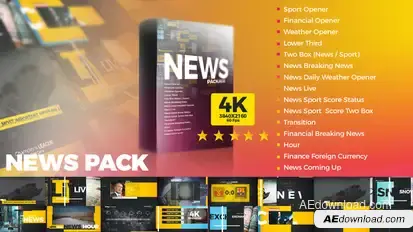 News Pack Video Displays template preview