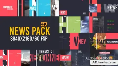 News Pack V2 Video Displays template preview