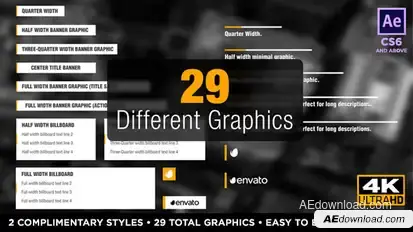 Newsworthy Titles and Lower Thirds Video Displays template preview