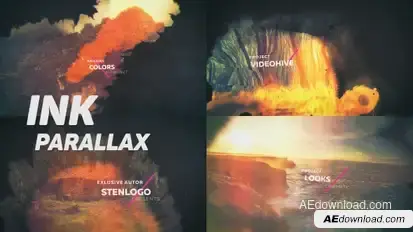 Nice Ink Slideshow Video Displays template preview