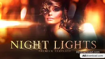 Night Lights Video Displays template preview