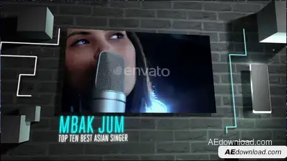 Night Promo Video Displays template preview