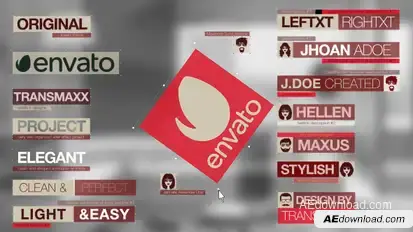 O'Click Lower Thirds Video Displays template preview