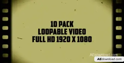 Old Film Frames Overlays (10 Pack) Video Displays template preview