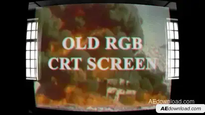 Old RGB CRT Screen Video Displays template preview