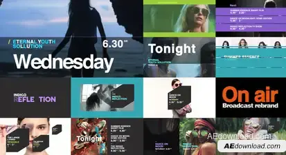 On Air - Broadcast Rebrand Video Displays template preview