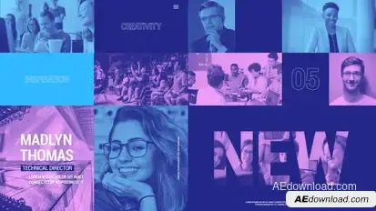 Online Conference Promo Video Displays template preview