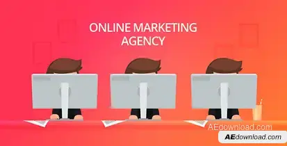 Online Marketing Agency Video Displays template preview
