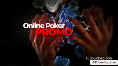 Online Poker App Promo & Poker Intro Video Displays template preview