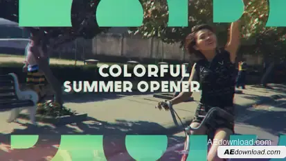 Opener -  Summer Opener Video Displays template preview