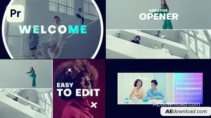 Opener - Creative Opener Premiere Pro template preview