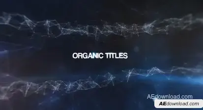 Organic Titles Video Displays template preview