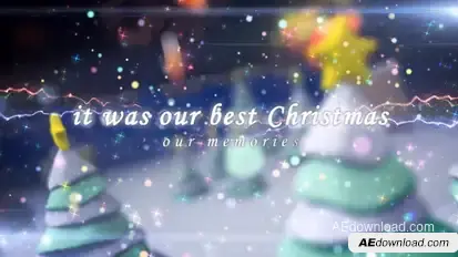 Our Christmas Memories Video Displays template preview