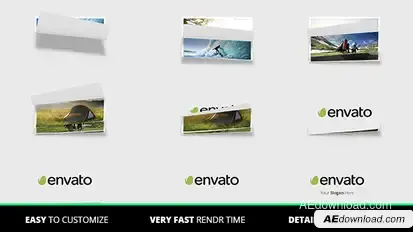 Page Flip Logo Video Displays template preview