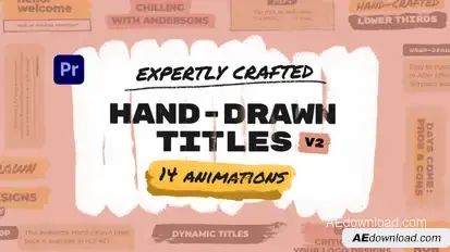 Paint Brush Titles 2 Premiere Pro template preview
