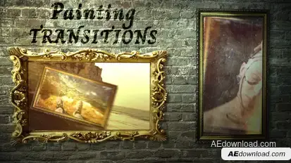 Painting Transitions Premiere Pro template preview