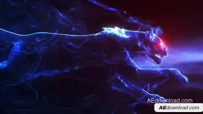 Panther | Dark Smoke Reveal Video Displays template preview