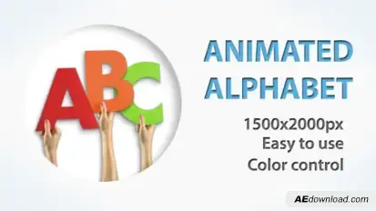 Paper Alphabet Video Displays template preview