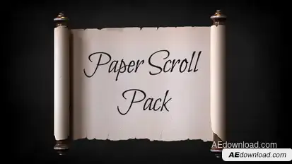Paper Scroll Pack Template Video Displays template preview